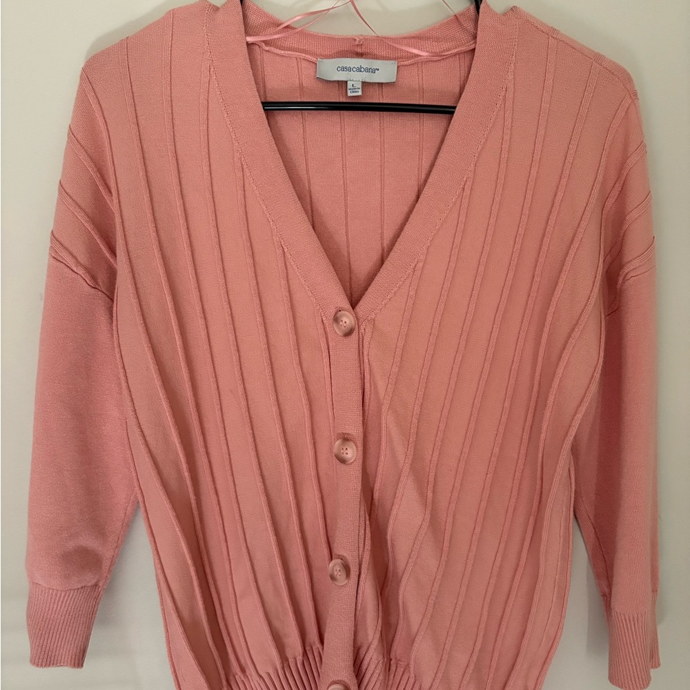 Casa Cabana Pink Knit Sweater